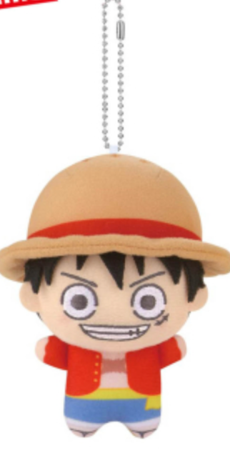 One Piece Plush Keychain  Luffy Nami Usopp Sanji Brook Banpresto