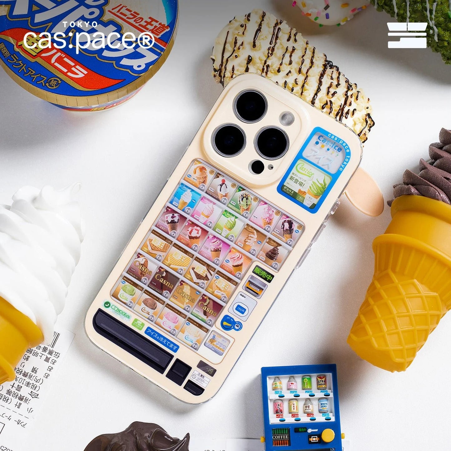 CAS:PACE 25S/S Ice Cream Vending Machine iPhone Case Japan Limited Edition