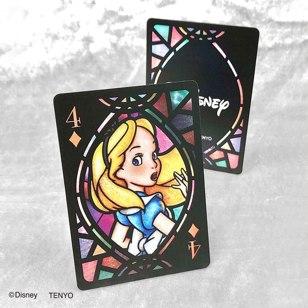 Tenyo Disney Characters Stained Glass Playing Cards / Trump / Rare