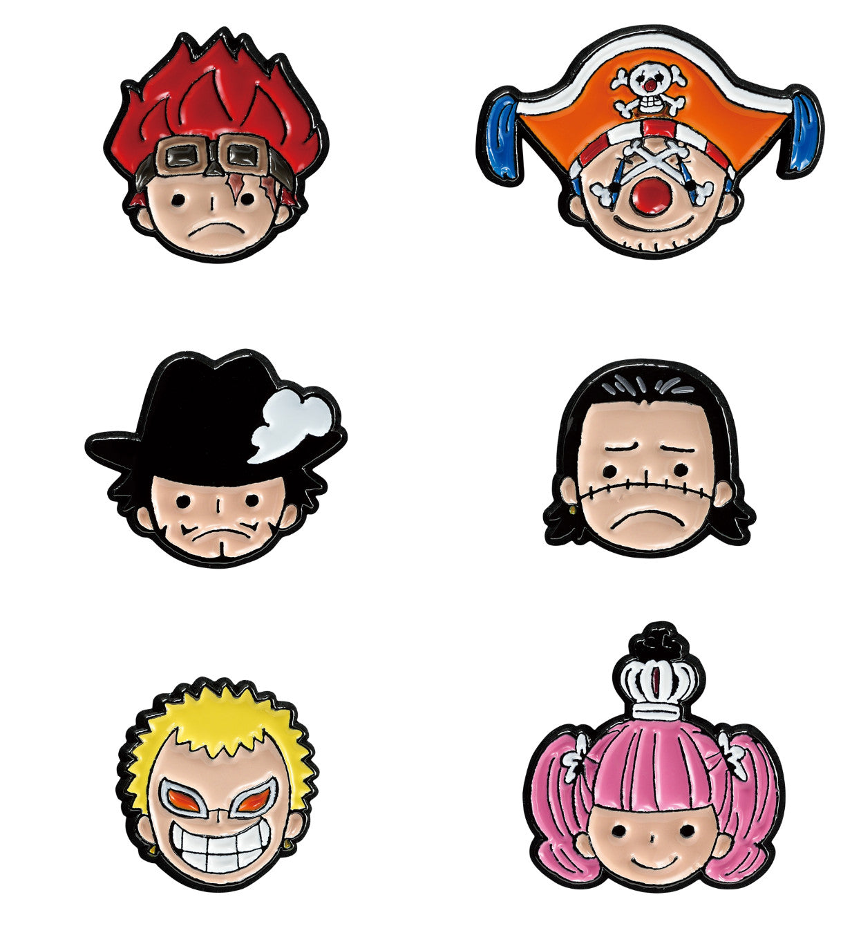 One Piece Face Enamel Pin Lot 30Pc Character Badge Set Luffy Zoro Sanji