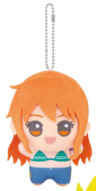 One Piece Plush Keychain  Luffy Nami Usopp Sanji Brook Banpresto