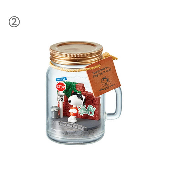 RE-MENT SNOOPY & FRIENDS Terrarium Happiness with Snoopy 6 Complete Set NEW
