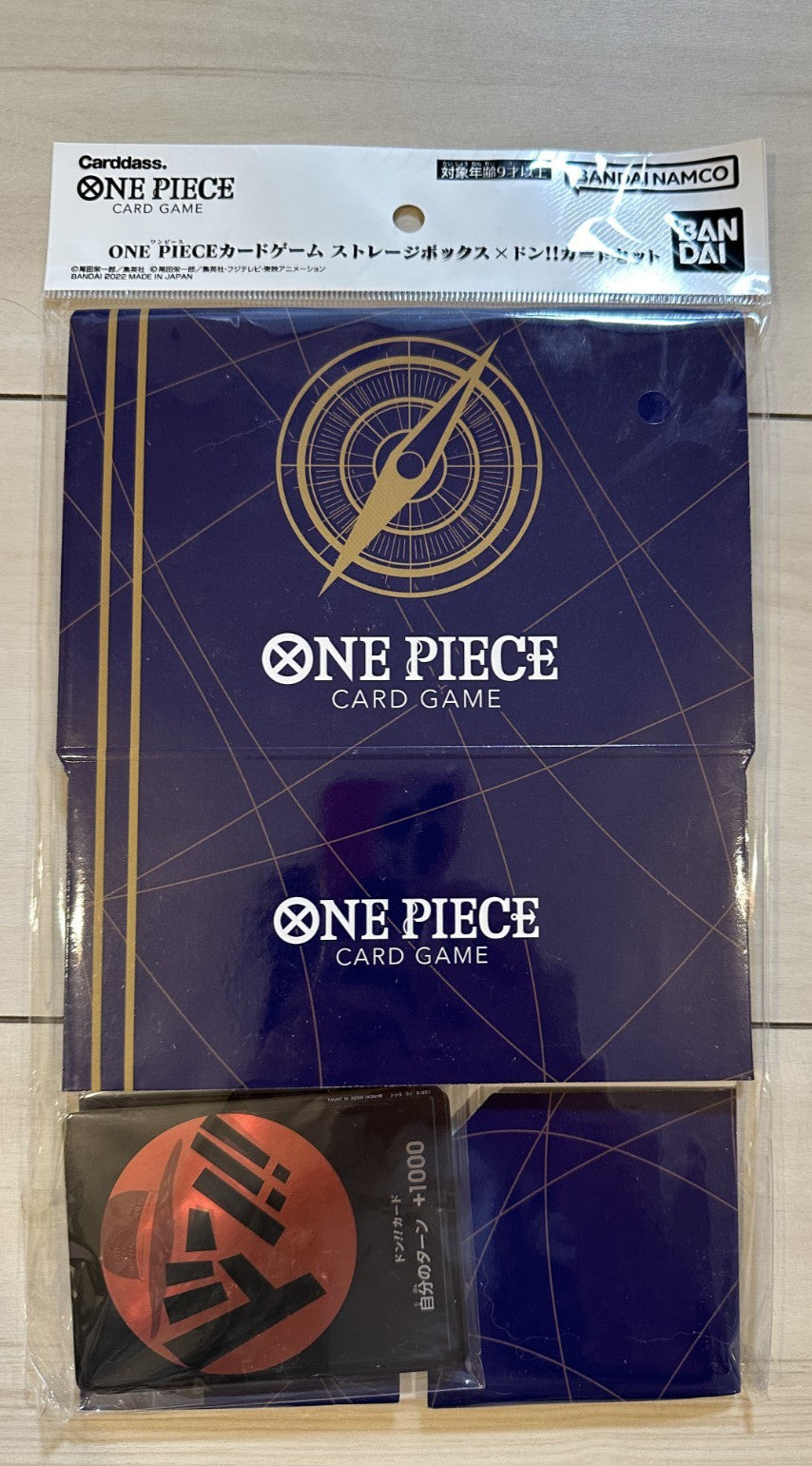 One Piece Card Game Storage Box And Straw Hat Don Set - Sealed