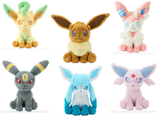 Pokémon Plush Set Fuwa Fuwa Hug Eevee 5 Evolutions Japan Pocket Monster