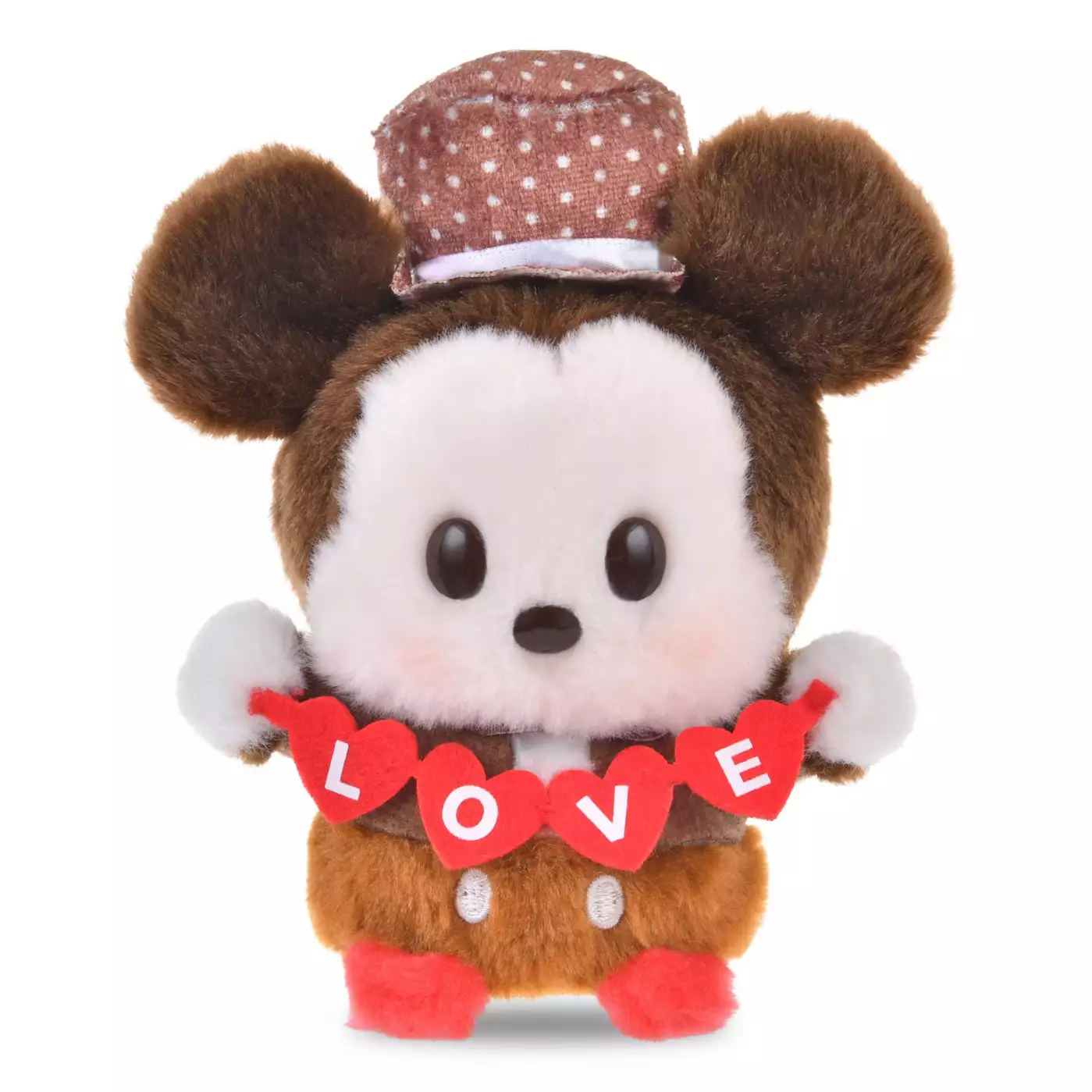 Japan Disney Mickey Minnie Donald Daisy Plush Toy Urupocha-chan Valentine's Day