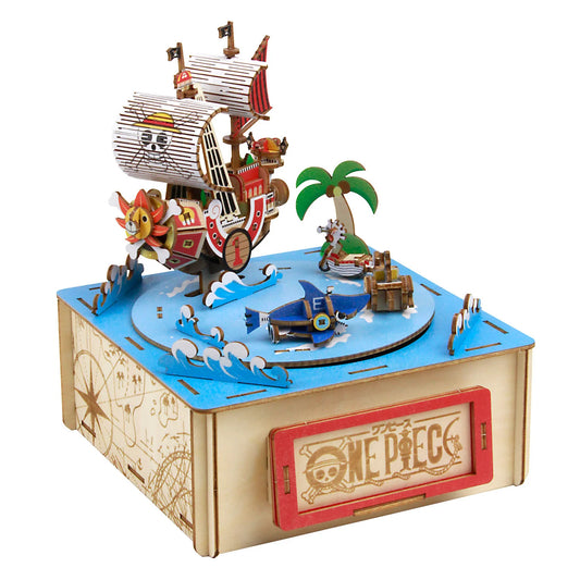 KIGUMI Ki-gu-mi Wooden Art - One Piece Straw Hat Crew with Music Box