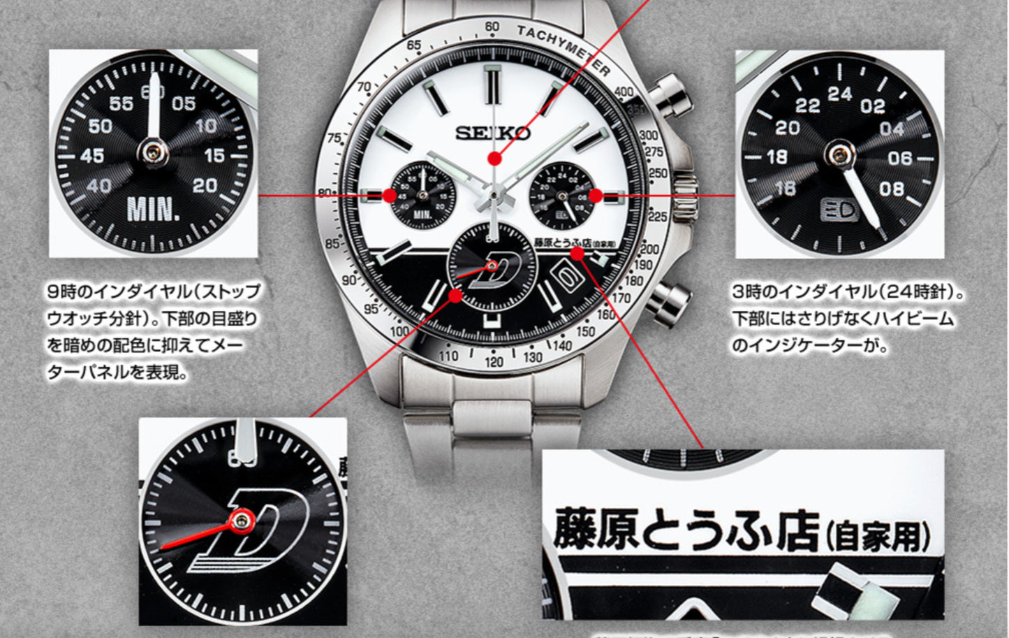 Seiko x Initial D Collaboration Watch Limited Edition of 1995