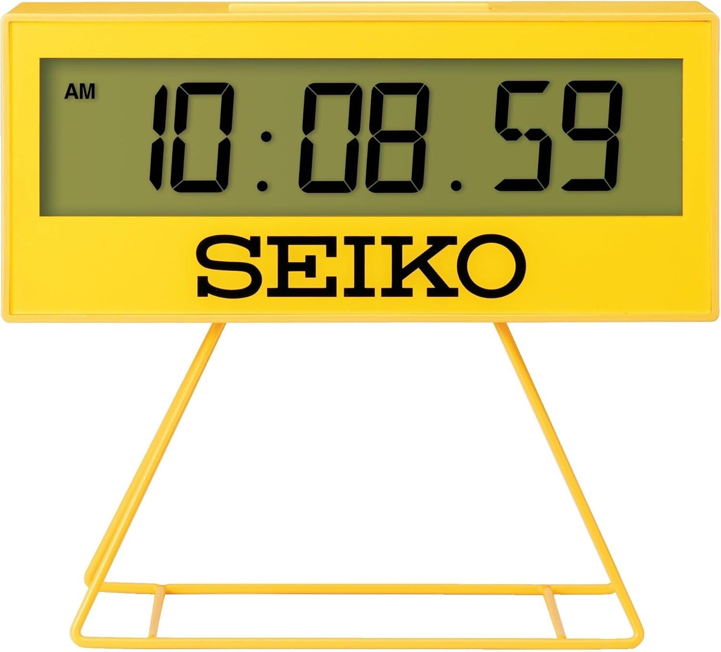 SEIKO Mini Sports Timer Clock Digital Mini Timer Clock SQ817Y Yellow NEW