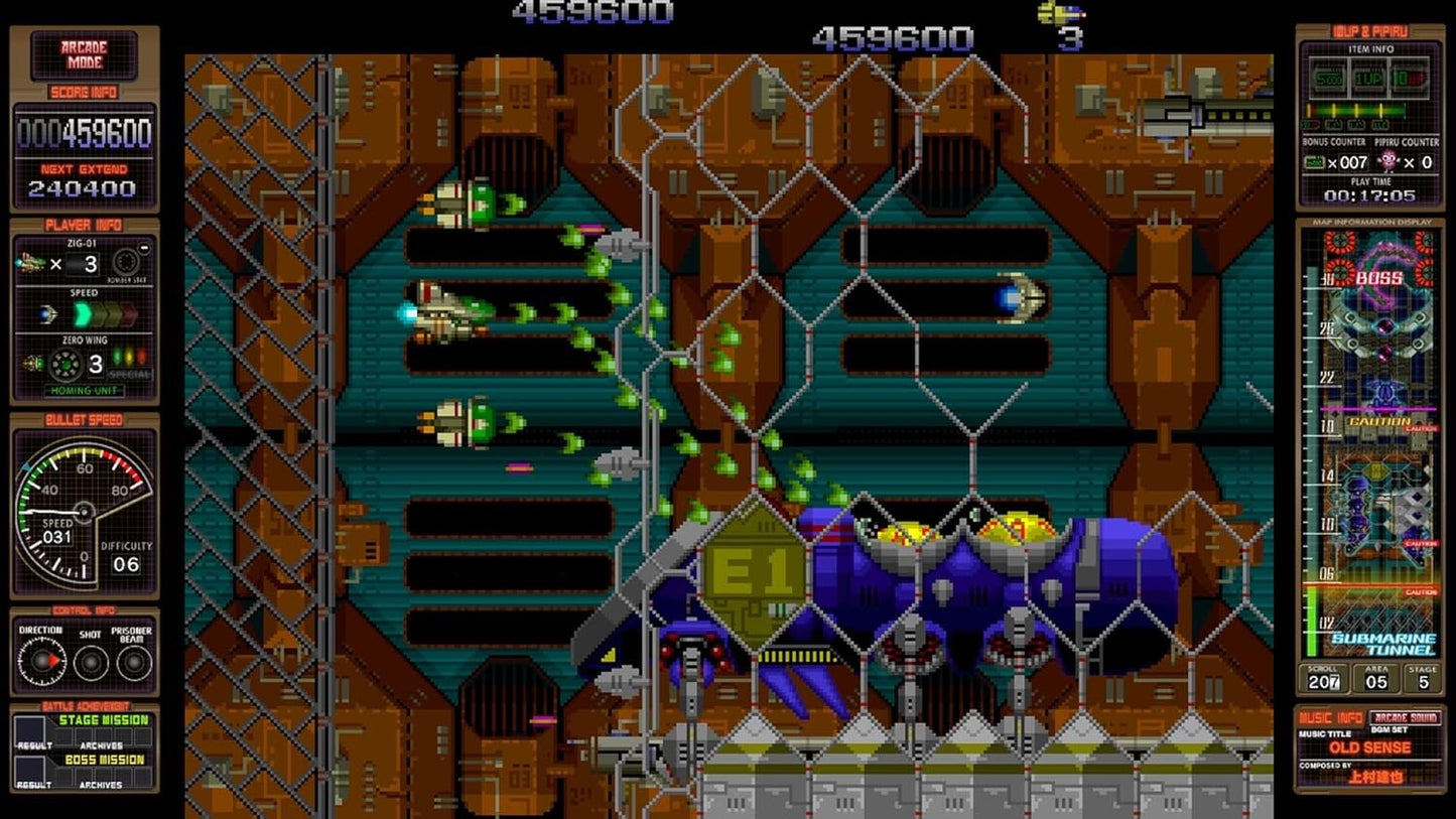 Zero Fire Toaplan Arcade Garage Nintendo Switch video game