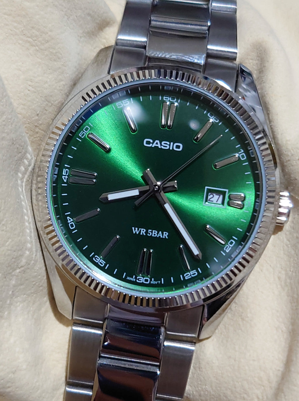 CASIO Collection MTP-1302D-3AJF Dark Green Quartz Men's Watch From Japan