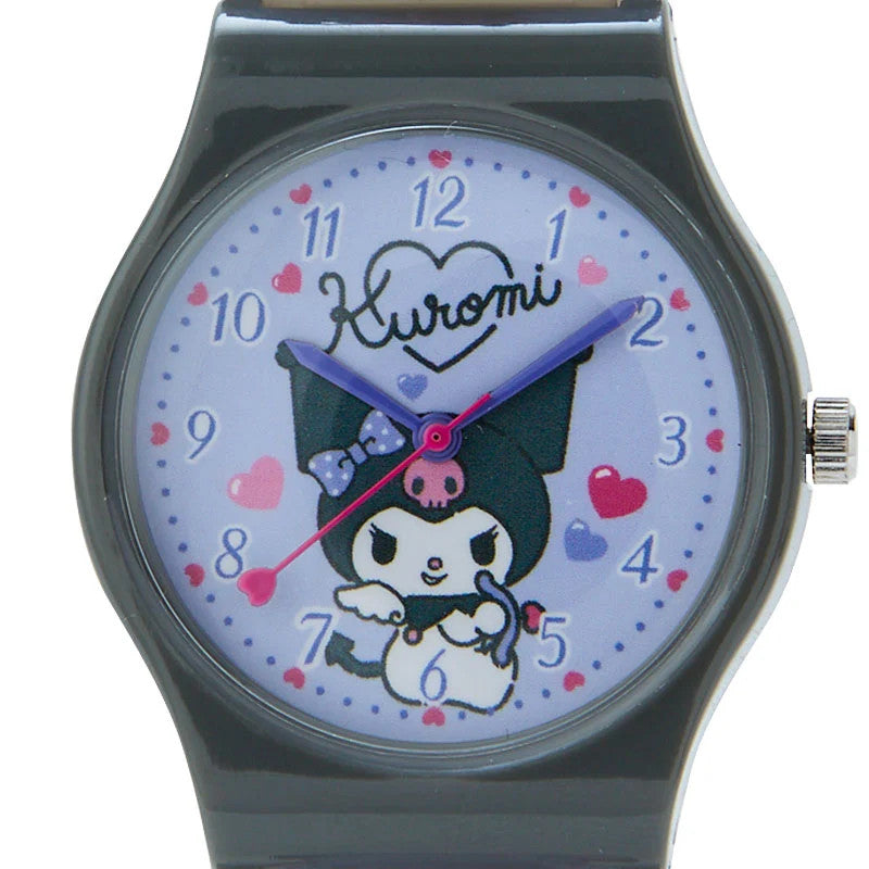 Sanrio Kuromi Women’s Fashion Quartz Rubber Watch – Japan Limited