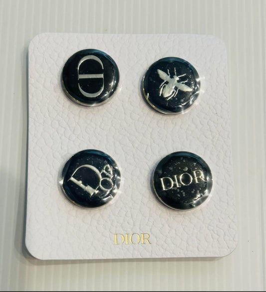 Christian Dior  Novelty Pin lapel 4 pins Authentic Pin Badge New