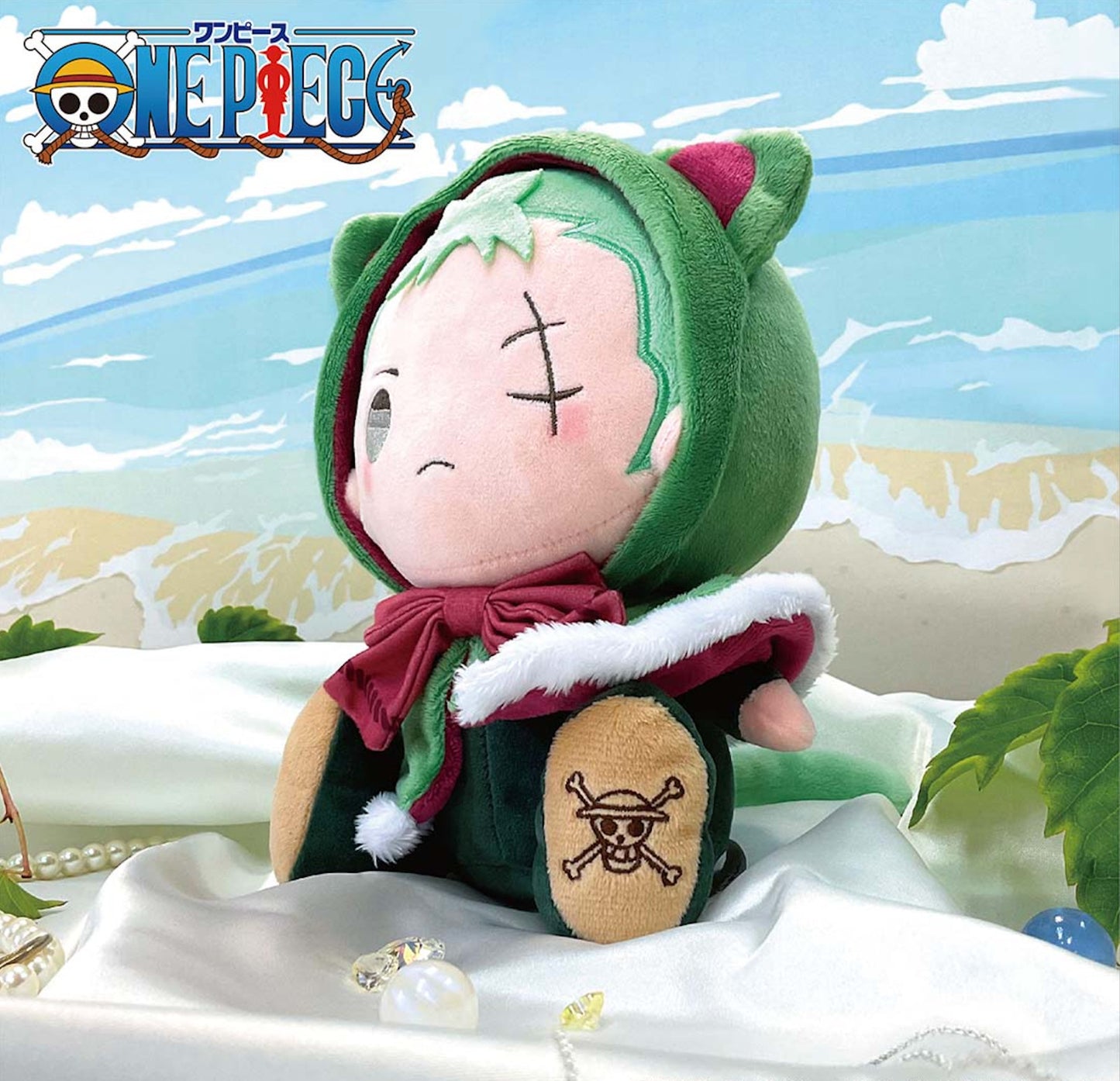 ONE PIECE Plush doll KEMOPON Roronoa Zoro From Japan
