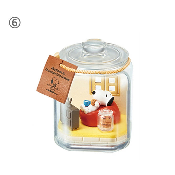 RE-MENT SNOOPY & FRIENDS Terrarium Happiness with Snoopy 6 Complete Set NEW