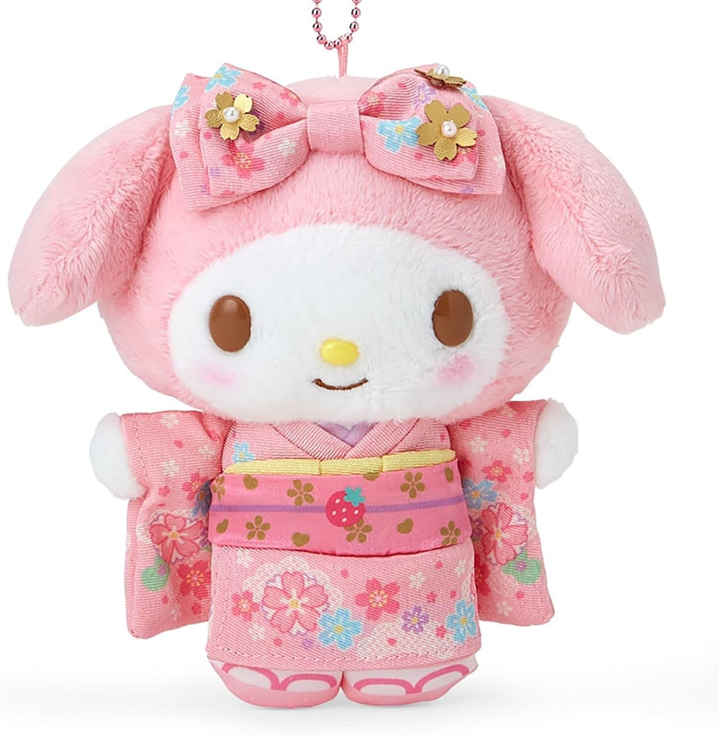 Sanrio Mascot Holder (Kimono) My Melody 14x15cm