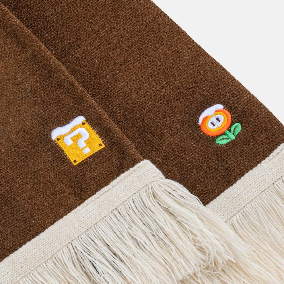 Nintendo Super Mario Winter Collection Knit Scarf Muffler Japan New