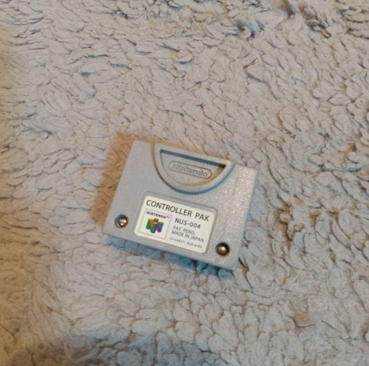 【Set of 2】N64 Controller pak pack NUS-004 Nintendo Memory Card Tested from Japan