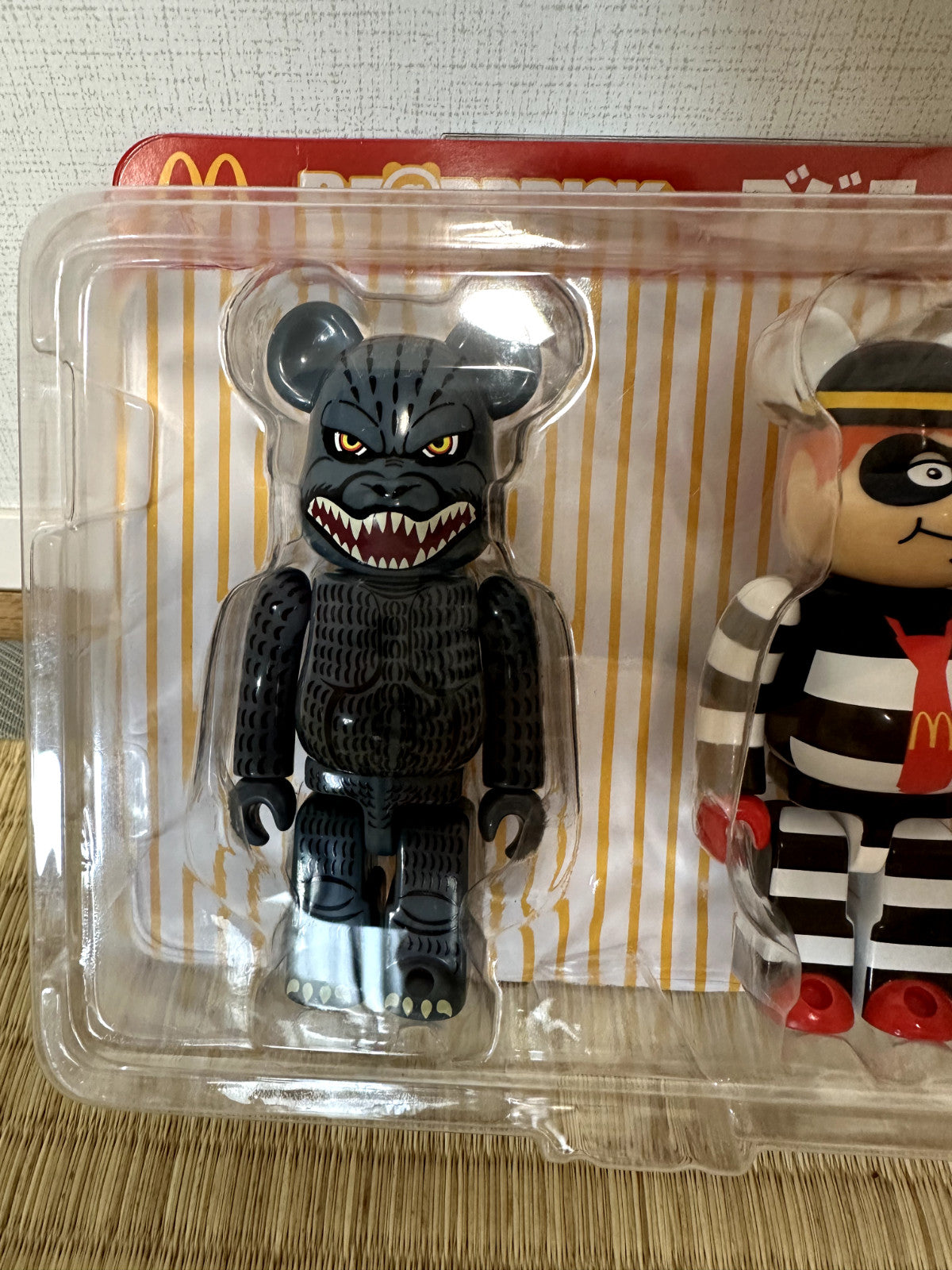 Medicom McDonald's Godzilla BE@RBRICK Bearbrick 150% Collaboration Figure Set