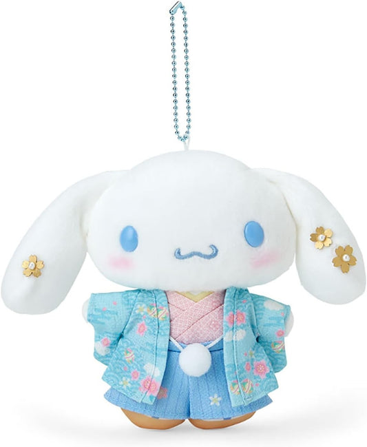 [Sanrio] Mascot Holder (Kimono) Cinnamoroll 18x14cm