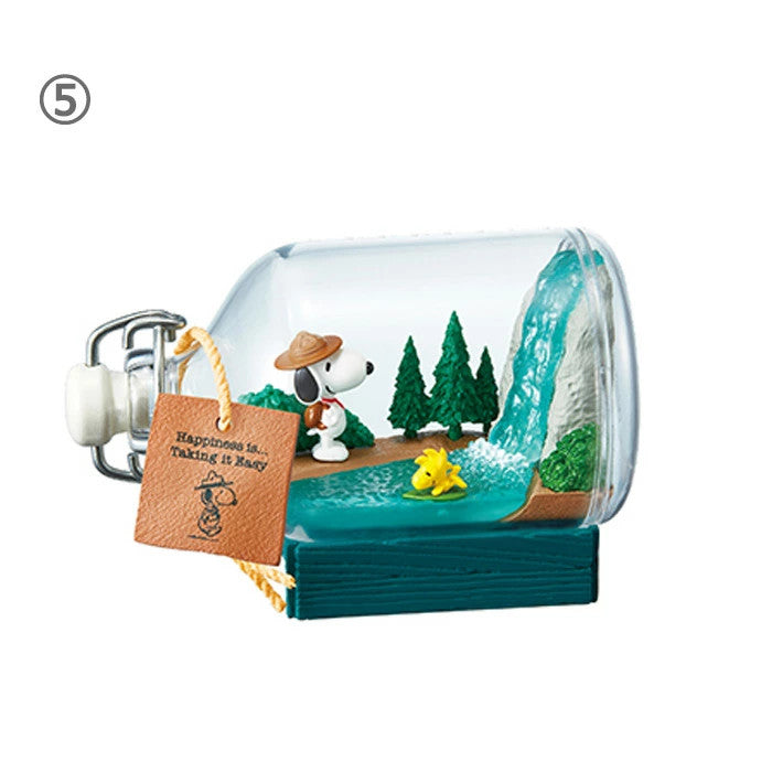 RE-MENT SNOOPY & FRIENDS Terrarium Happiness with Snoopy 6 Complete Set NEW