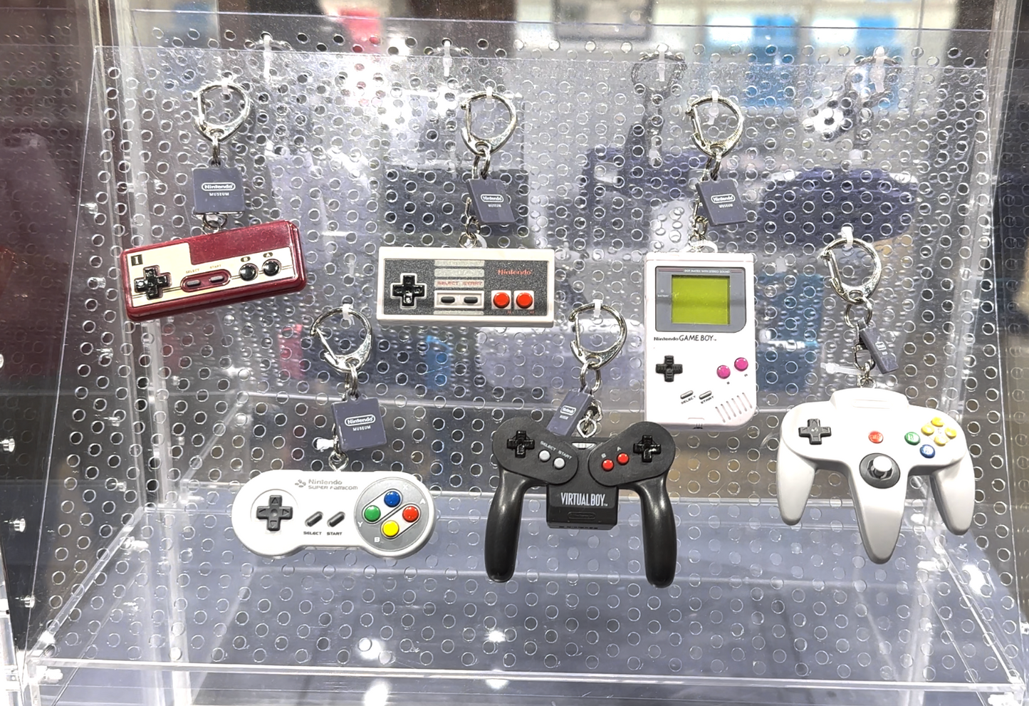 Nintendo Museum Game Hardware keychain collection 1983-1999 Complete set of 6