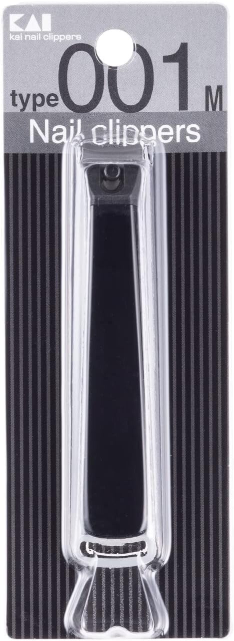 KAI 000KE0101 Finger Toe Nail Clipper Nail Cutter Black Type001M Made in Japan