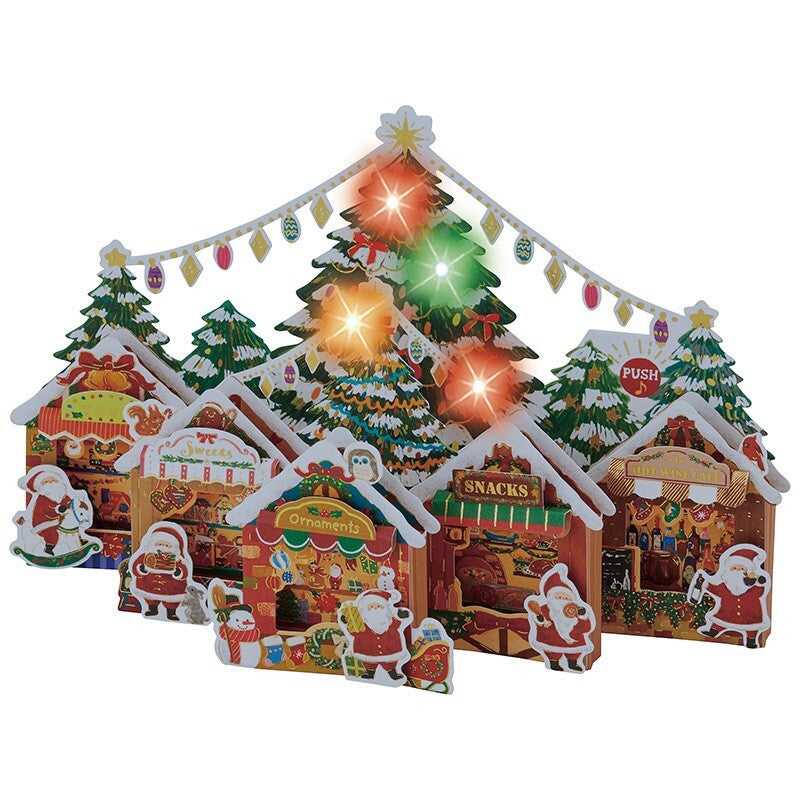 Greeting Card Christmas Light & Melody Christmas Market