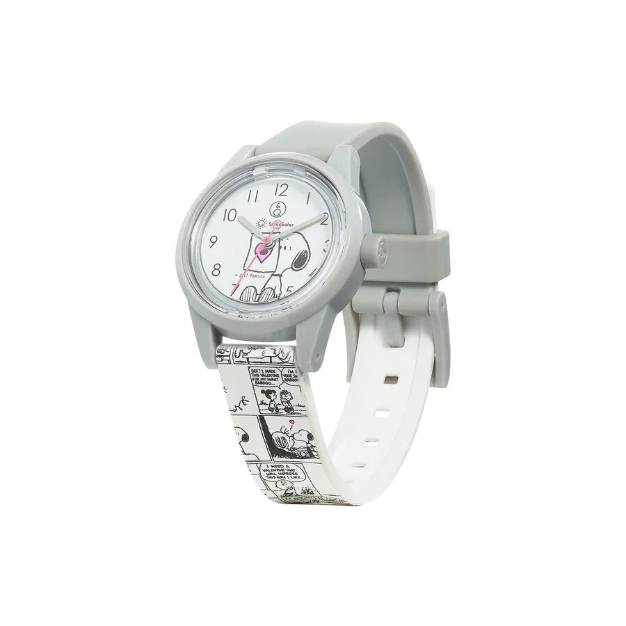 CITIZEN Q&Q Smilesolar PEANUTS Snoopy Analog Watch Waterproof RP01-808 White
