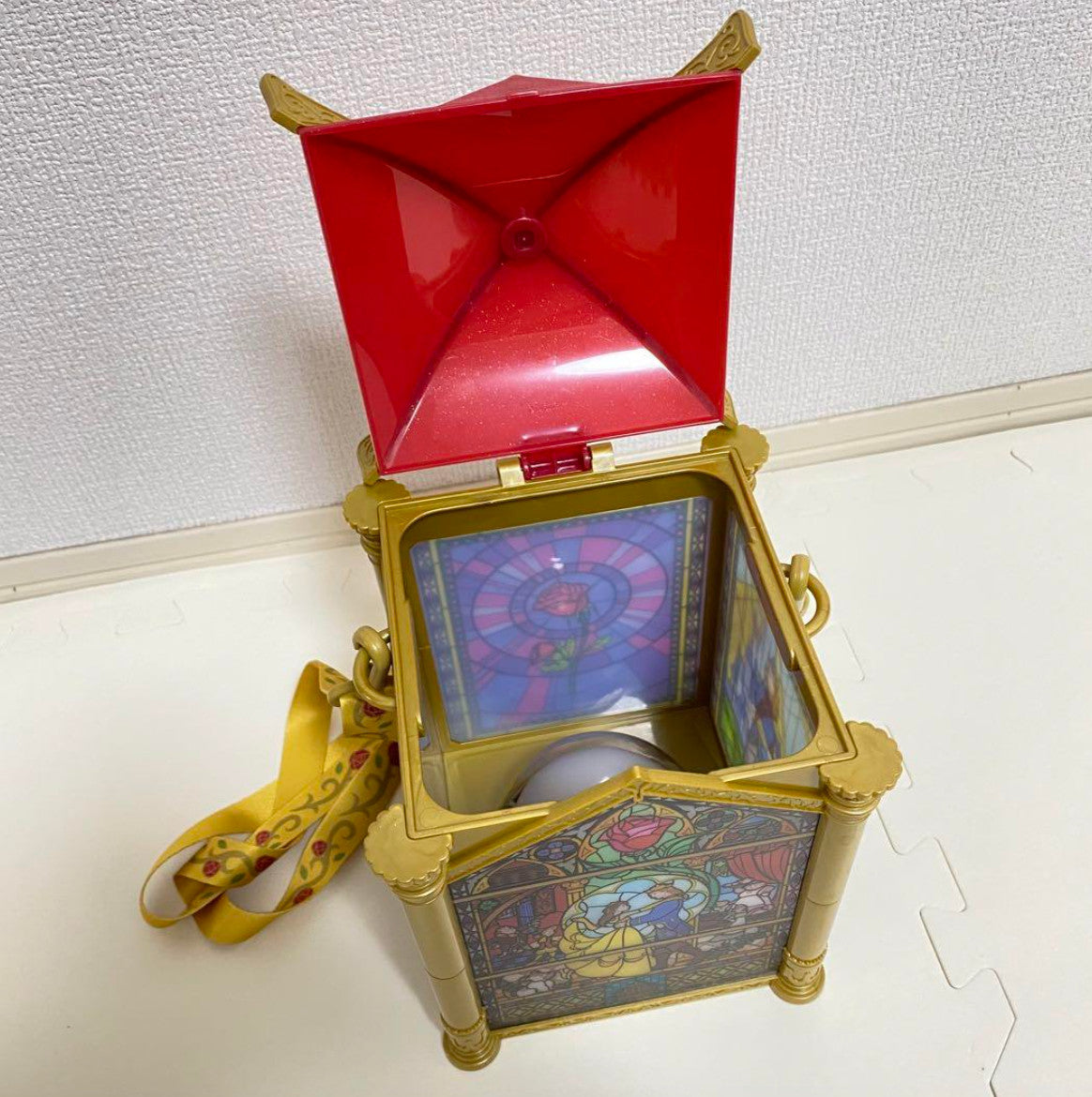 Beauty and the Beast Popcorn Bucket Tokyo Disney Resort Lamp Light with Strap