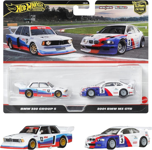 Hot Wheels Premium Car Culture 2 Pack BMW 320 Group 5 & 2001 BMW M3 GTR