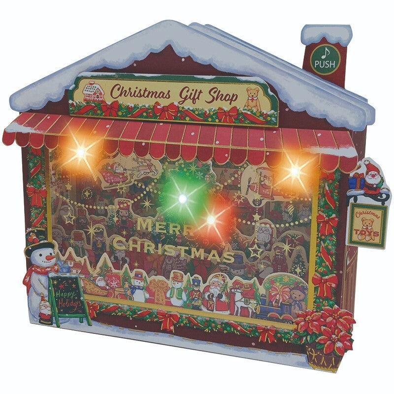 Greeting Card Christmas Light & Melody Christmas Shop
