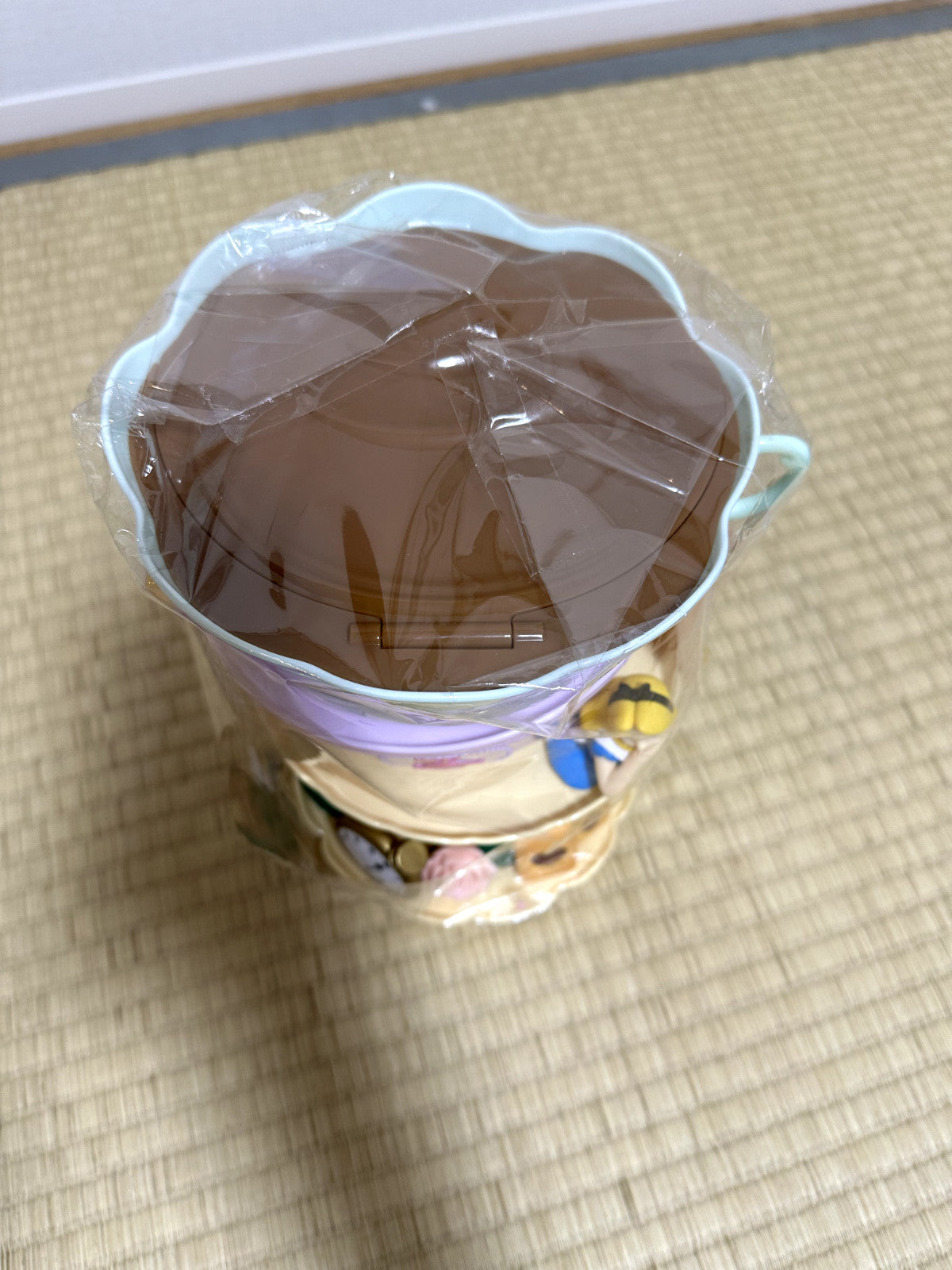 Alice in Wonderland Popcorn Bucket with Mirror Tea Cup Tokyo Disney Resort Japan