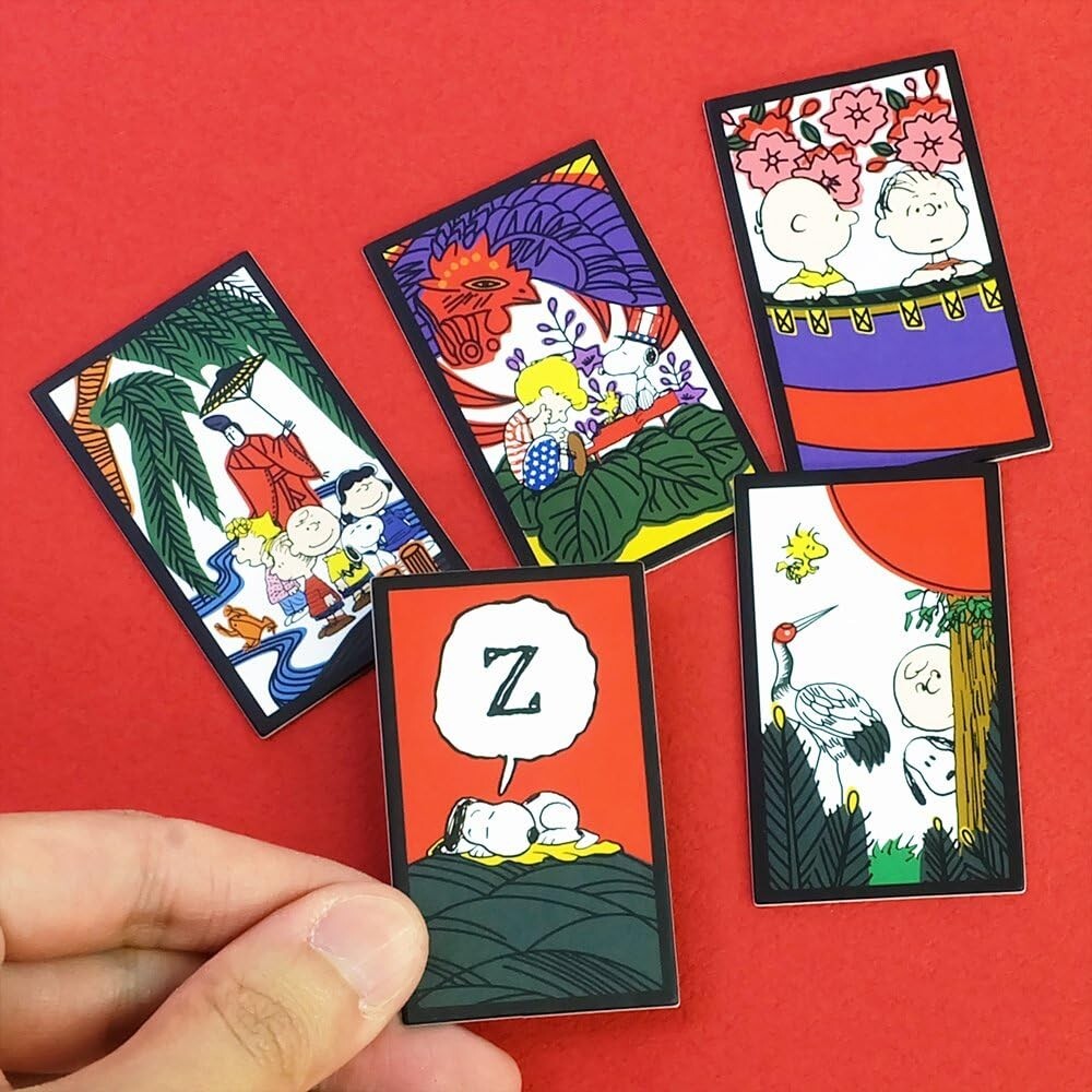 BEVERLY TRA-058 Snoopy Hanafuda Peanuts Playing Cards Hobby Flower Tag Japan