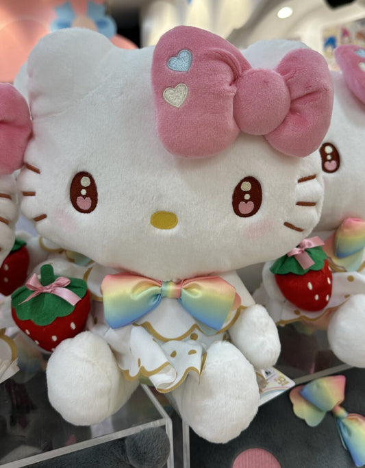 Hello Kitty Plush 50th Anniversary Ichigo Shimbun Japan Limited Edition Toy