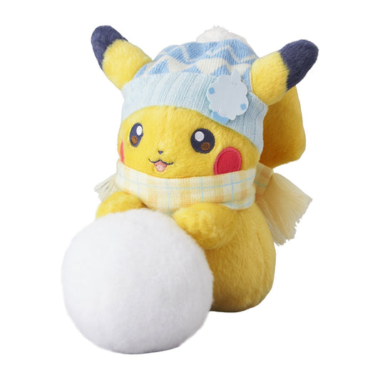 Pokemon Center Japan Original Pikachu and Snow Play plush doll New 2025