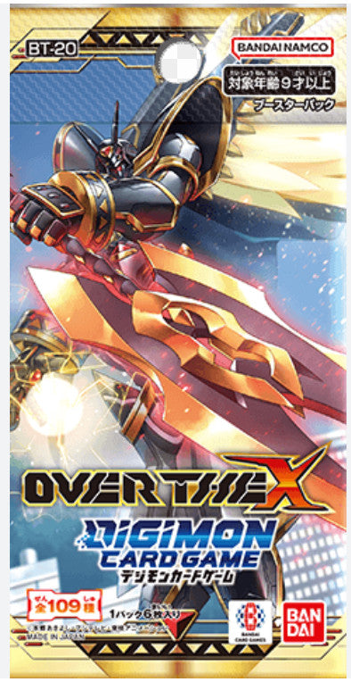 Digimon Card Game Booster Over The X Sealed Box BT-20 Bandai Japanese