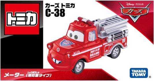 Takara Tomy Disney Tomica C-38 Mater (Fire Truck Type) Diecast Model Car