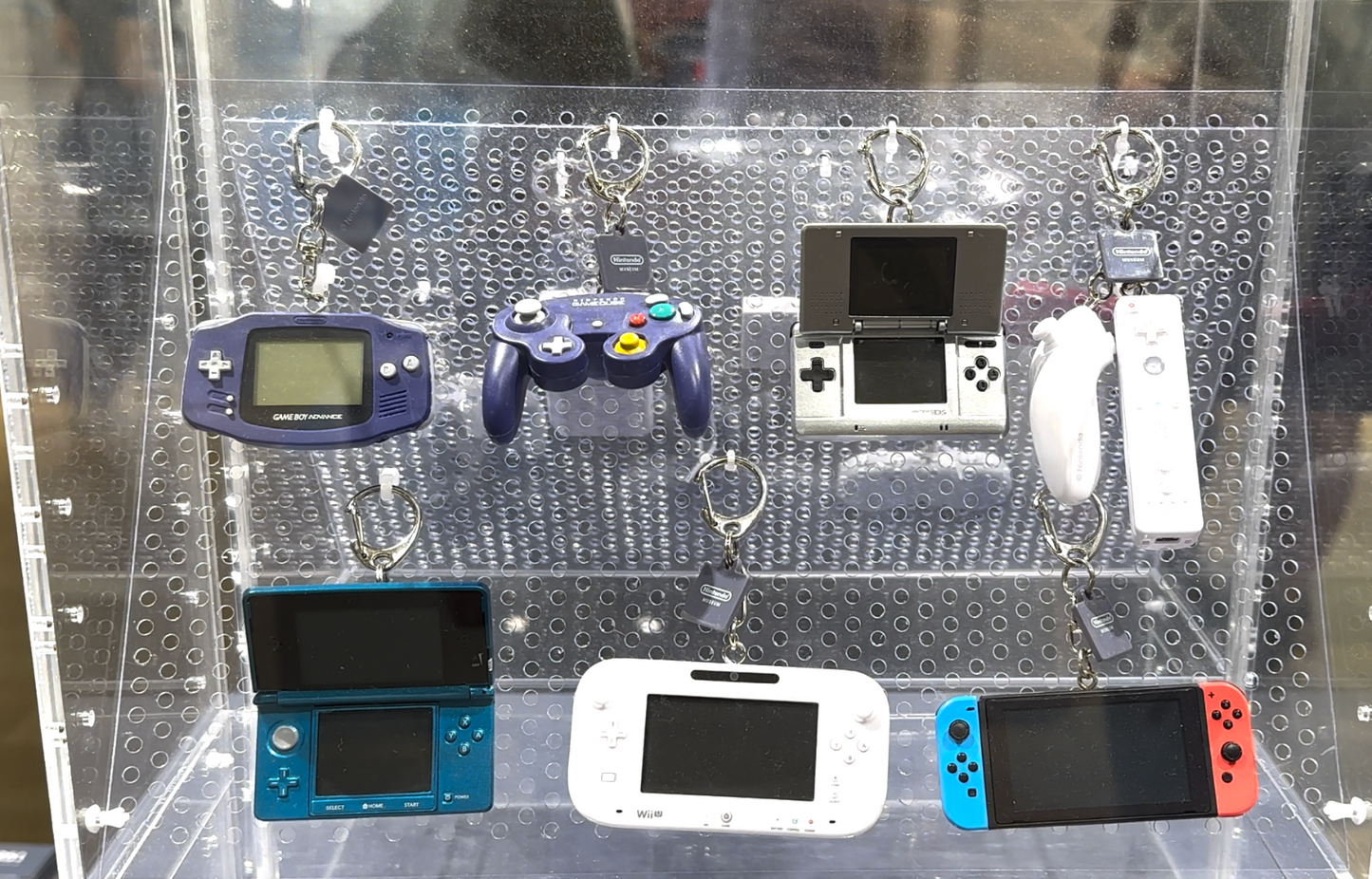 Nintendo Museum Game Hardware Keychain Collection 2000-2017 Complete Set of 7