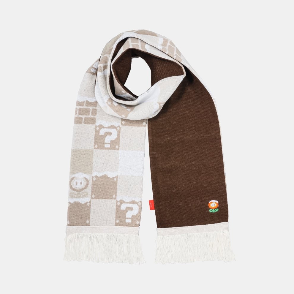 Nintendo Super Mario Winter Collection Knit Scarf Muffler Japan New