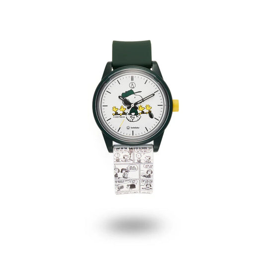 Q&Q Smile Solar x PEANUTS Collection R02A-510VK Q & Q Wrist Watch Snoopy Green