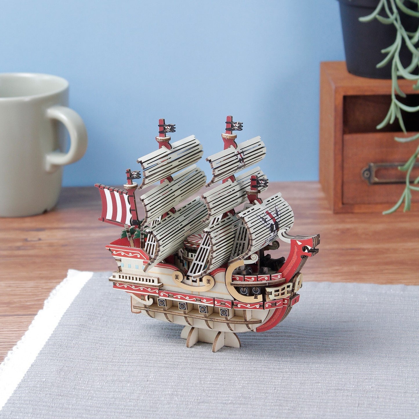 KIGUMI Ki-gu-mi Wooden Art - One Piece Red Force