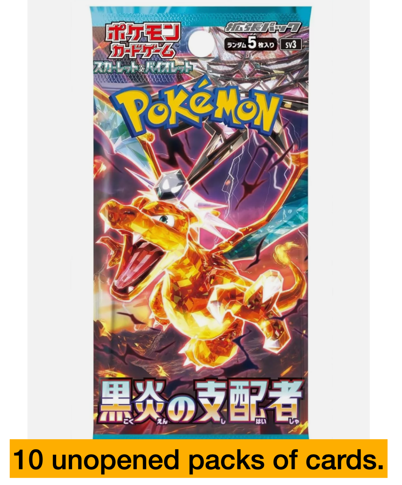 Pokemon Card Scarlet & Violet Ruler of the Black Flame Booster Box Japanese