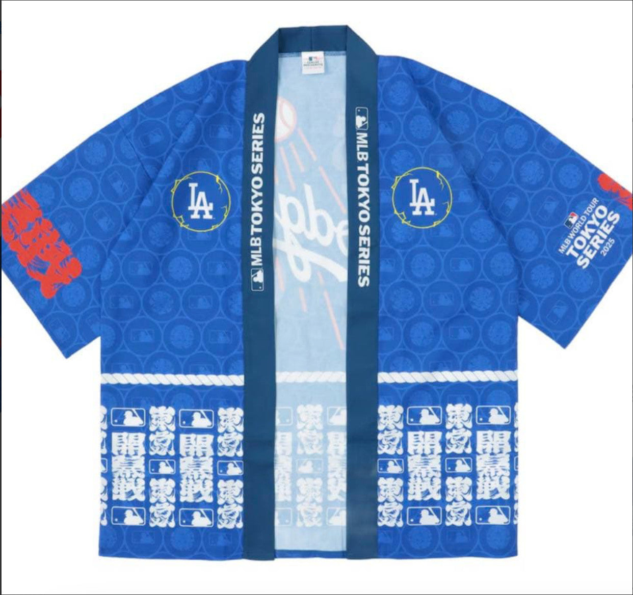 MLB Tour Tokyo Series 2025 Dodgers Happi Jacket Kimono Free Size New