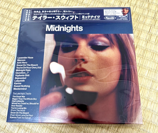 TAYLOR SWIFT MIDNIGHTS THE LATE NIGHT EDITION 7 EP SIZE SLEEVE JAPAN CD