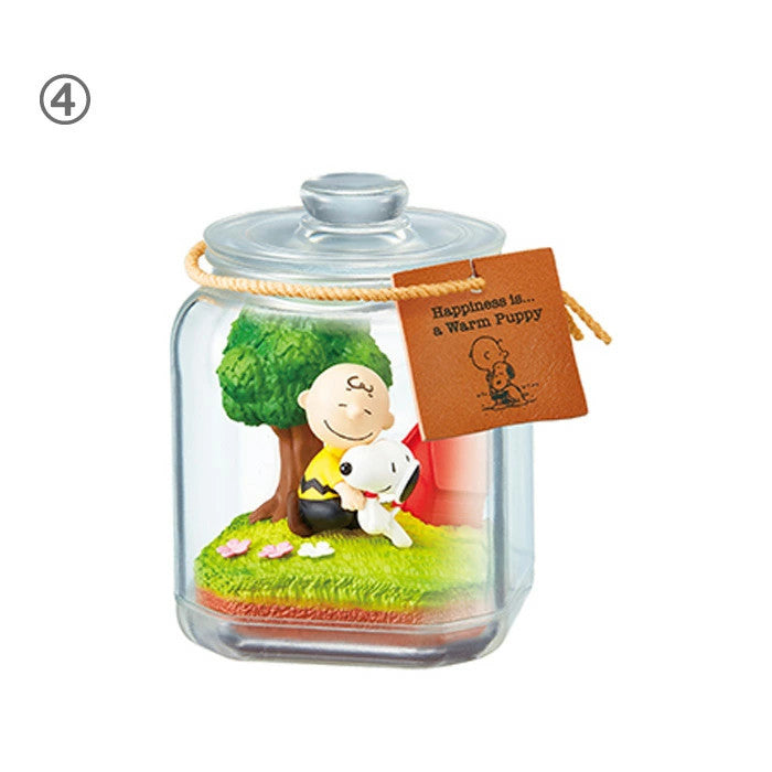RE-MENT SNOOPY & FRIENDS Terrarium Happiness with Snoopy 6 Complete Set NEW