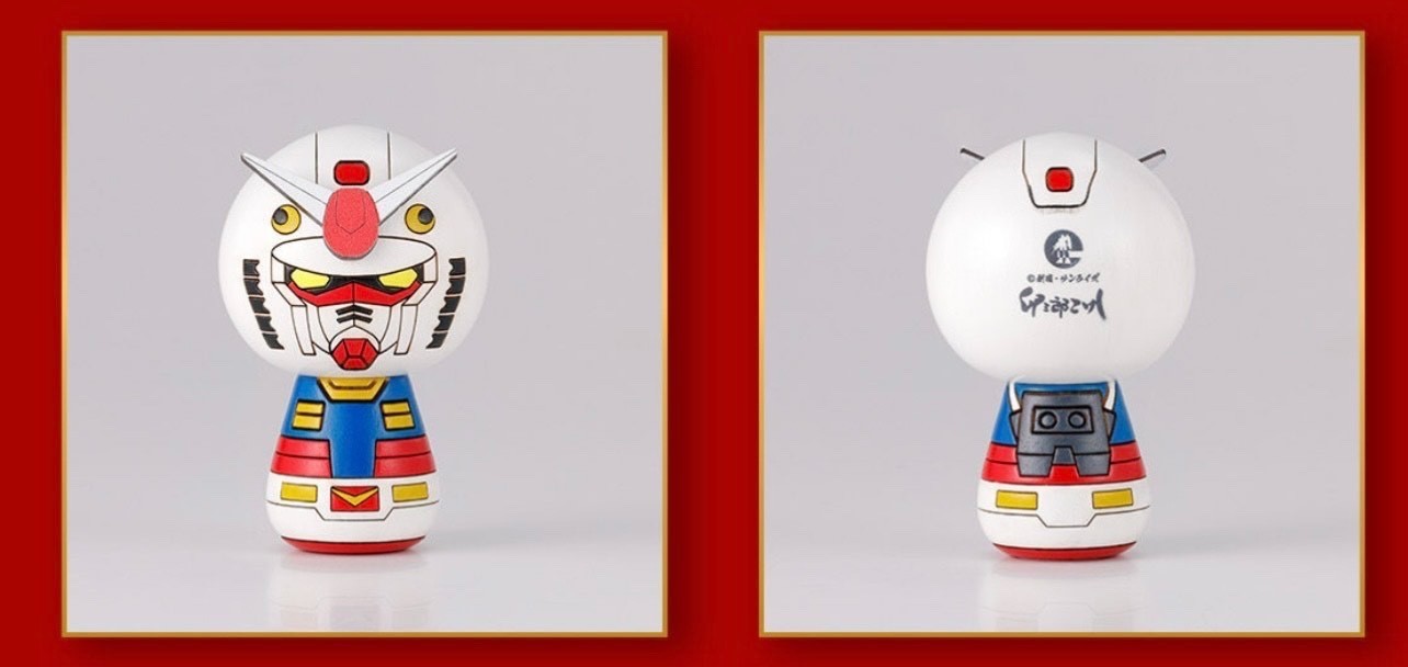 Pre sale STRICT-G JAPAN "Mobile Suit Gundam" Usaburo Kokeshi Dolls