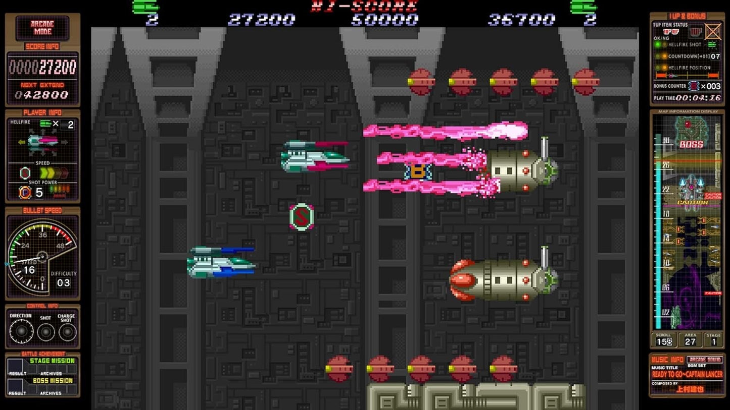 Zero Fire Toaplan Arcade Garage Nintendo Switch video game