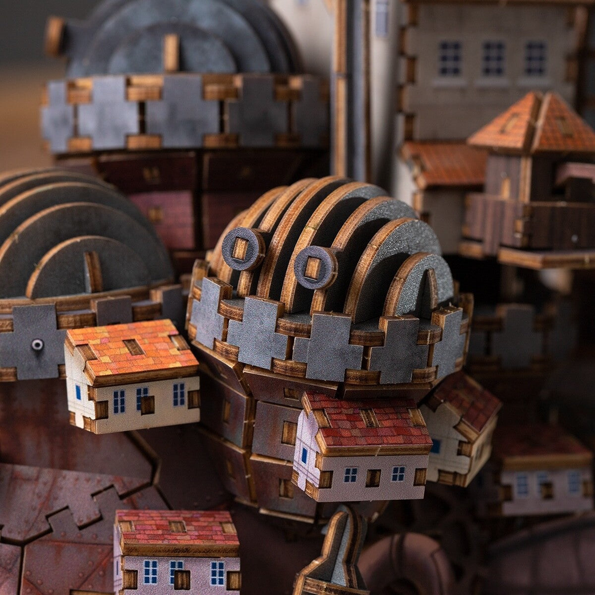ki-gu-mi Studio Ghibli Howl's Moving Castle Color Version Wooden 3D Puzzle NEW