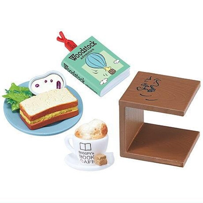 Re-ment PEANUTS Snoopy's BOOK CAFÉ BOX products, 8 types, 8 pieces
