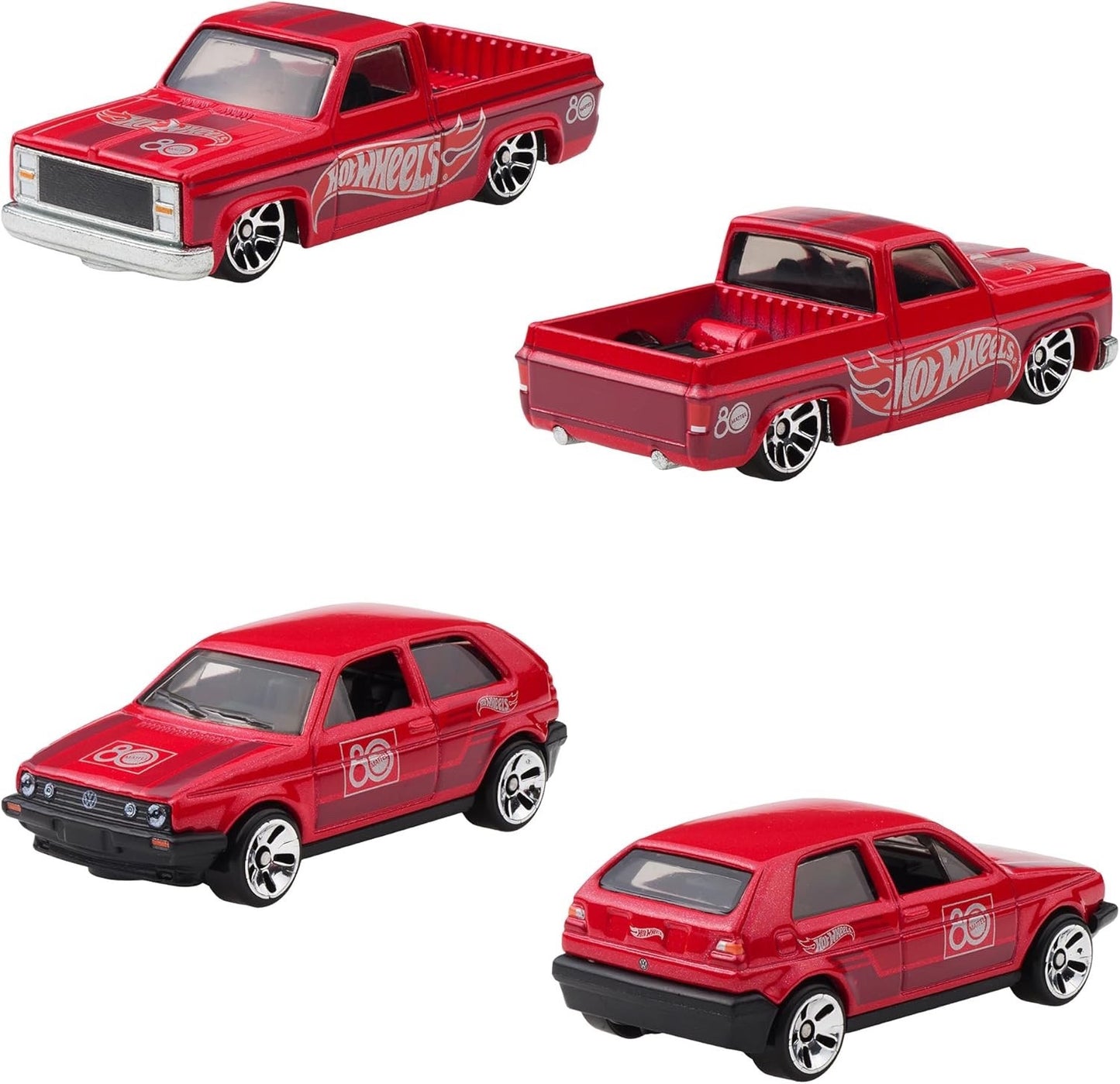Hot Wheels 2025 Silver Series Mattel 80th Anniversary Box Set - 8 pack
